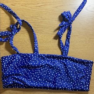 Polka dot blue & white bikini